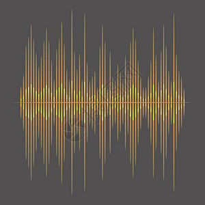 脉冲音乐播放器音频多彩波标志颜色均衡器元素孤立的设计符号J图片