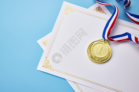 第一名奖牌和证书图片