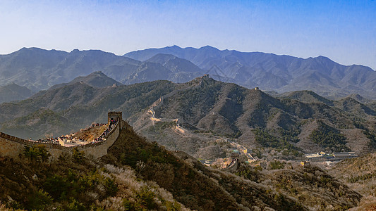 北京八达岭长城冬季景观图片