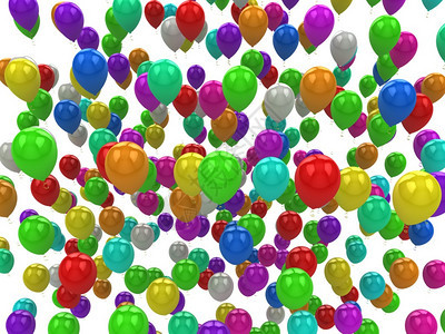 彩色气球海图片