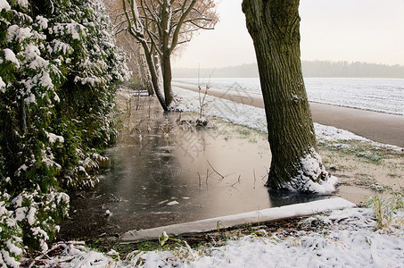 WassergrabenimWinter冬季图片