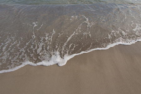 沙滩的波浪背景图片