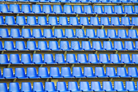 深蓝座位圆形剧场图片素材