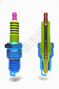 火花塞的分段零件图片