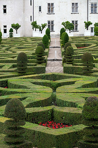 法国城堡的装饰花园非图片