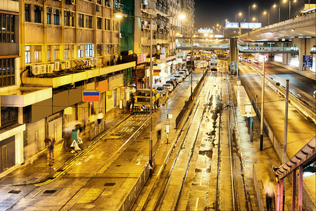 香港SheungWan密集的住图片