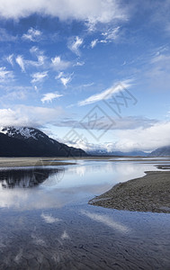 海因斯阿拉斯加附近的Chilkat河图片