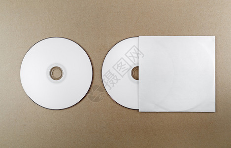 表格上的空白光盘设计师品牌身份的模板图片