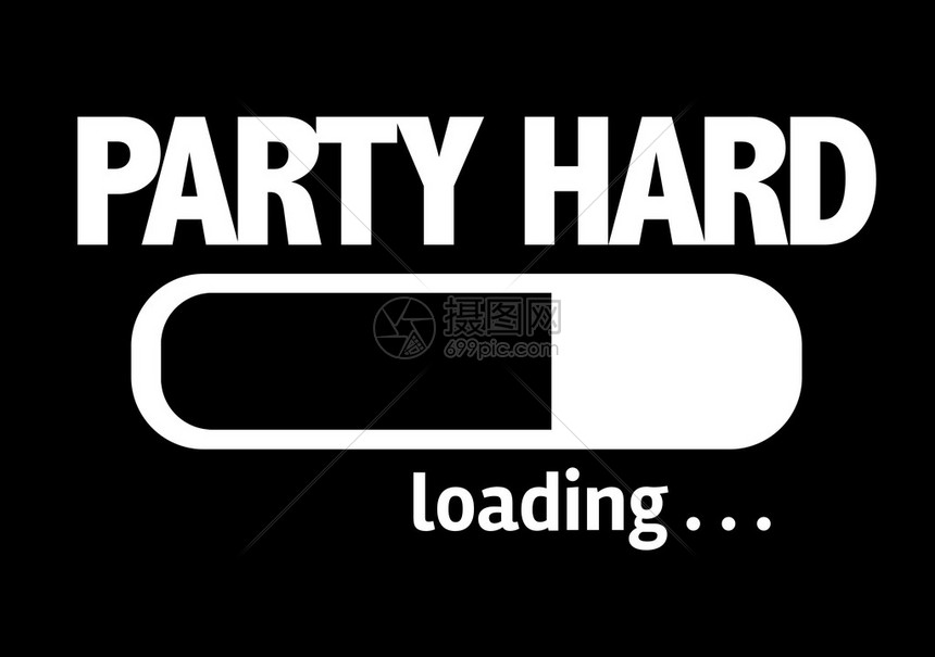 进度条正在加载文本PartyHard图片