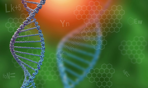 以彩色背景分子为分子的生物化图片