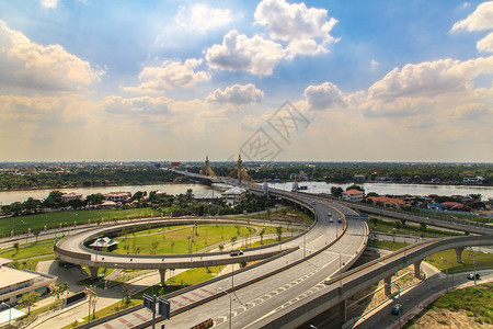 泰国非塔布里大桥地貌图片