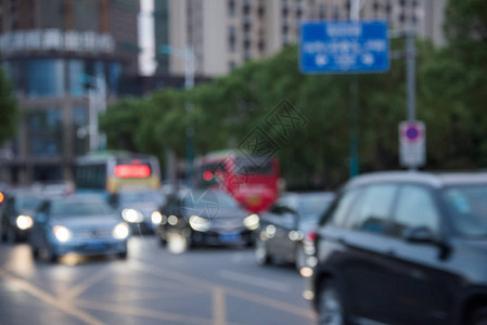 上海街景背景是城市景观图片