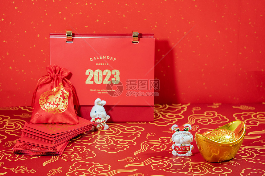 2023年新年兔年春节图片