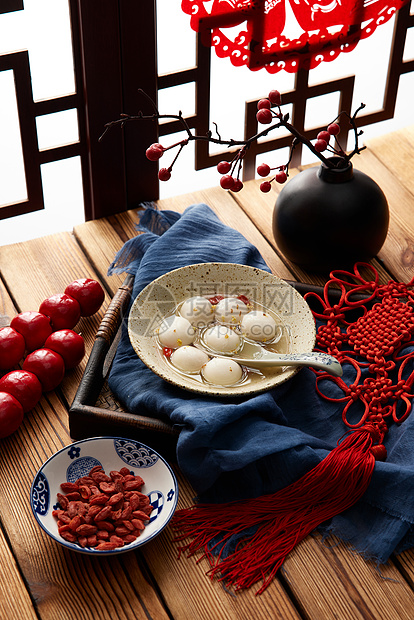 中式传统桂花汤圆图片
