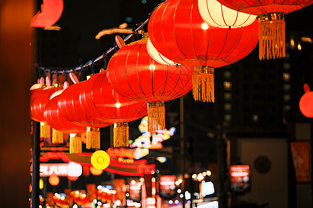 元宵夜景上海豫园元宵灯会夜景灯笼背景