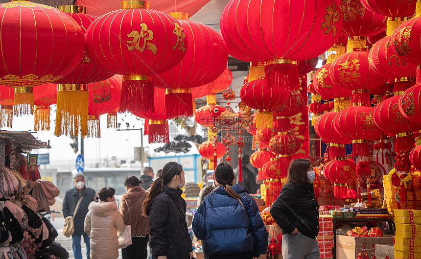 武汉汉正街新年年货市场图片