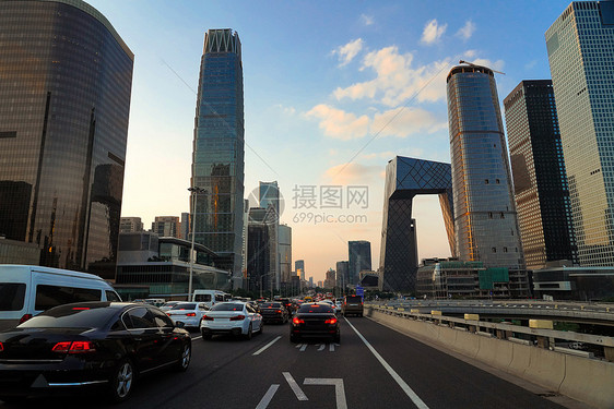 北京国贸交通路况图片