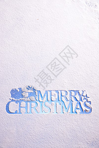 雪地上的圣诞节英文图片