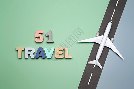 道路模型创意航空旅行背景