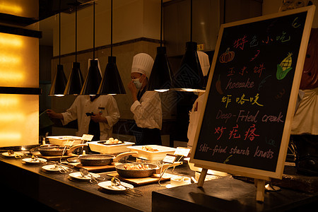 自助餐取餐区图片