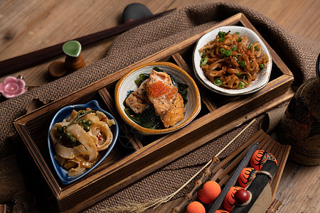 日本料理小菜背景图片