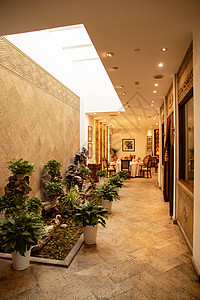 酒店餐厅走廊图片