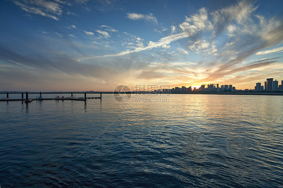 海景夕阳图片