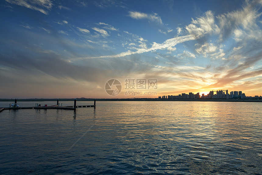 海景夕阳图片