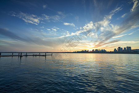 海景夕阳图片