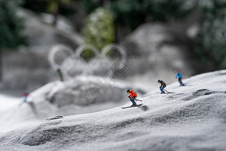 微观奥运滑雪图片