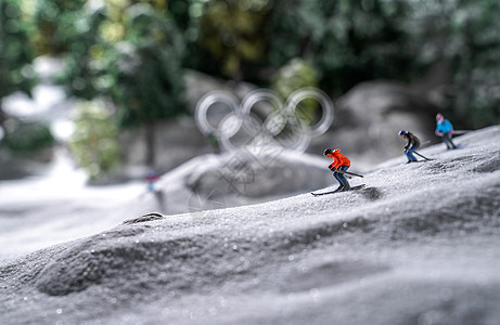 微观奥运滑雪图片