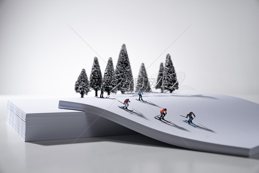 创意奥运滑雪图片