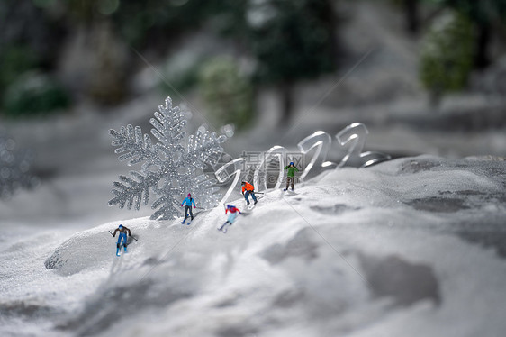 微观奥运滑雪图片