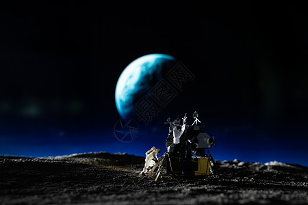 太空宇航员宇航员建立空间站背景