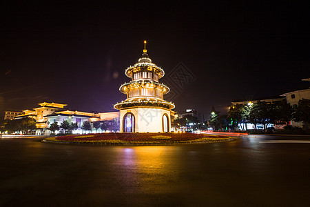 江苏省扬州文昌阁夜景图片