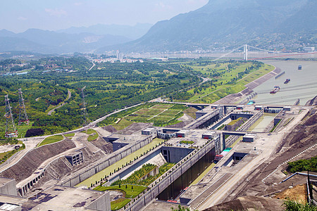 湖北省三峡大坝背景图片