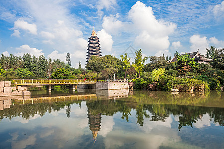 常州天宁宝塔江苏省常州天宁寺公园景观背景