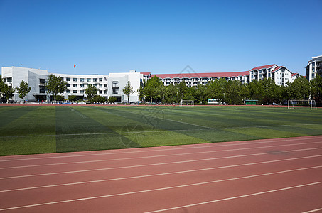 北京清华大学紫荆体育场背景图片