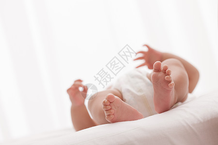 可爱的婴儿脚丫背景图片