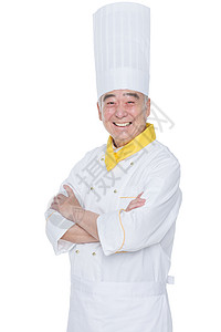 自信的老年厨师图片