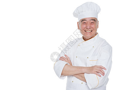 自信的老年厨师图片
