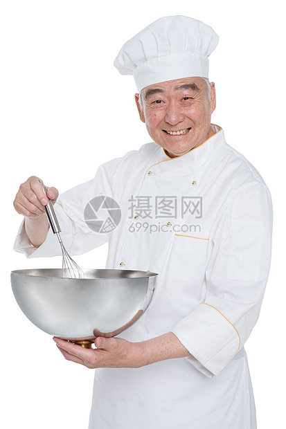 老年厨师烹饪图片