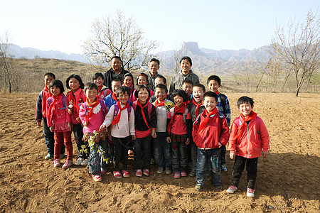 乡村老师和学生图片