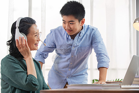 老年人学习使用电脑图片