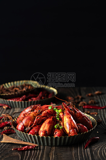 中华美食麻辣小龙虾图片