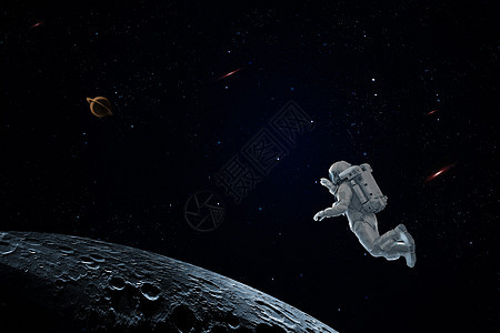 航天员在宇宙空间遨游图片