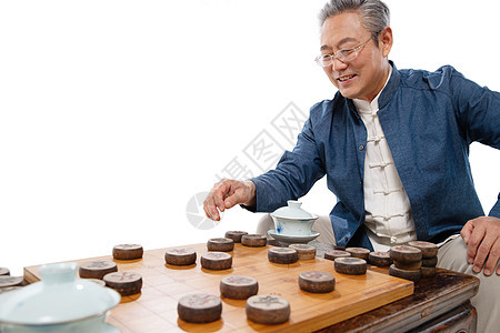 老年人下象棋图片