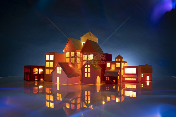 房子楼群模型图片