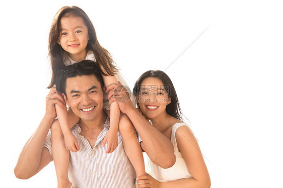 幸福的三口之家图片