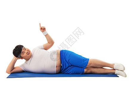 小胖练瑜伽图片